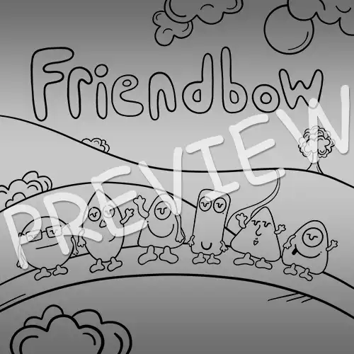 Friendbow Coloring Page